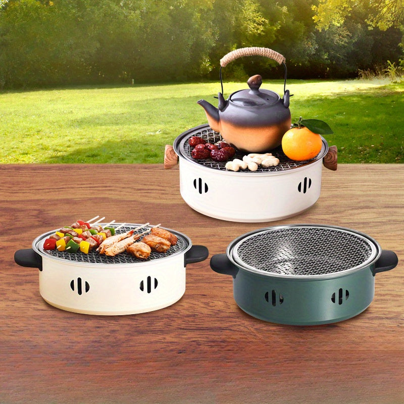 1Grtar cu crbune fr fum  Soba portabil de exterior pentru grtar i ceai perfect pentru camping i picnicuri accesorii pentru grtar n aer liber