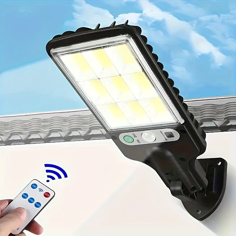 1Lamp stradal solar 1 buc 8000W cu reflector LED clar telecomand senzor de micare reglabil plastic ABS ncrcare solar