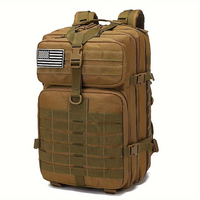 Rucsac tactic 55L  Material durabil 900D Oxford cadru interior moale splare manual nchidere cu fermoar rezistent la ap pachet de sporturi de escalad i drumeie pentru brbai i femei cu ornament de lucru cu oglind