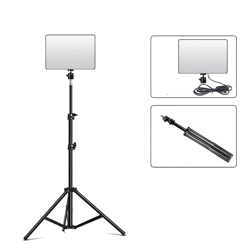 1Suport pentru lumin rezistent de 254 cm trepied reglabil cu suport de 11 metriPentru studio foto Speedlight inel de lumin fotografie