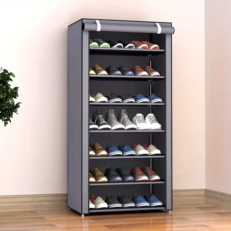 1Organizator de pantofi metalic independent cu hus antipraf  Depozitare vertical pe 610 niveluri  Uor de asamblat  Organizator de pantofi pentru intrare dormitor living  Sistem de organizare pentru cas i cmin  Greutate redus sub 1361 KG 