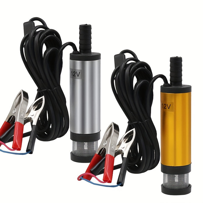 Pompa Electric Submersibil DC 12V 24V Potrivit Pentru Motorin i Ap Carcas Din Aliaj De Aluminiu Pomp De Transfer De Combustibil De 12Lmin