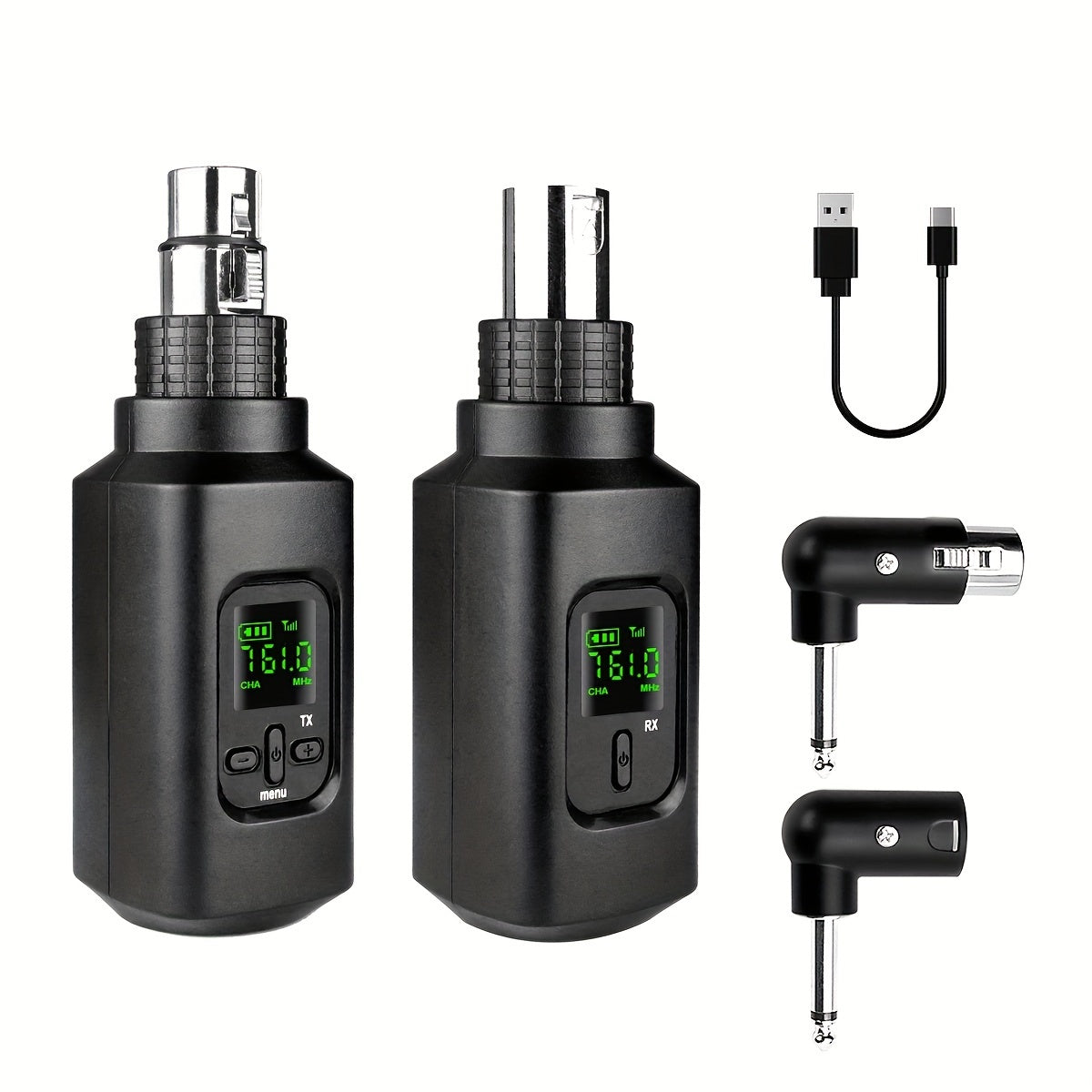 Transmitor i receptor wireless XLR i transmitor i receptor pentru chitar adaptor de microfon rencrcabil pentru microfon dinamic mixer audio chitar electric bas comutare cu un singur clic ntre diferite moduri de utilizare cum ar fi KTV v