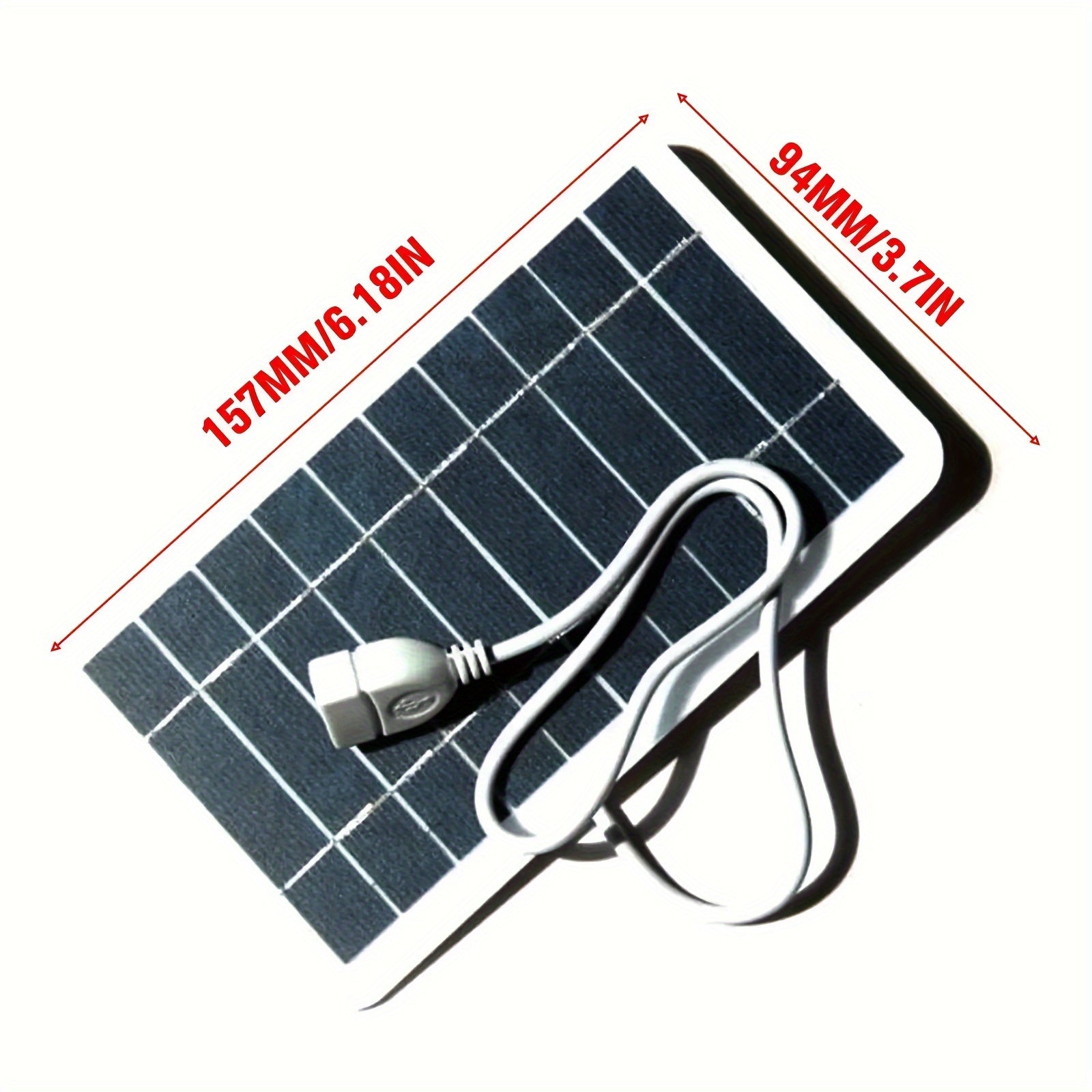 1ncrctor solar portabil rezistent la ap cu USB  2W ncrcare sigur pentru power bankuri i telefoane Ideal pentru camping n aer liber i utilizare acas