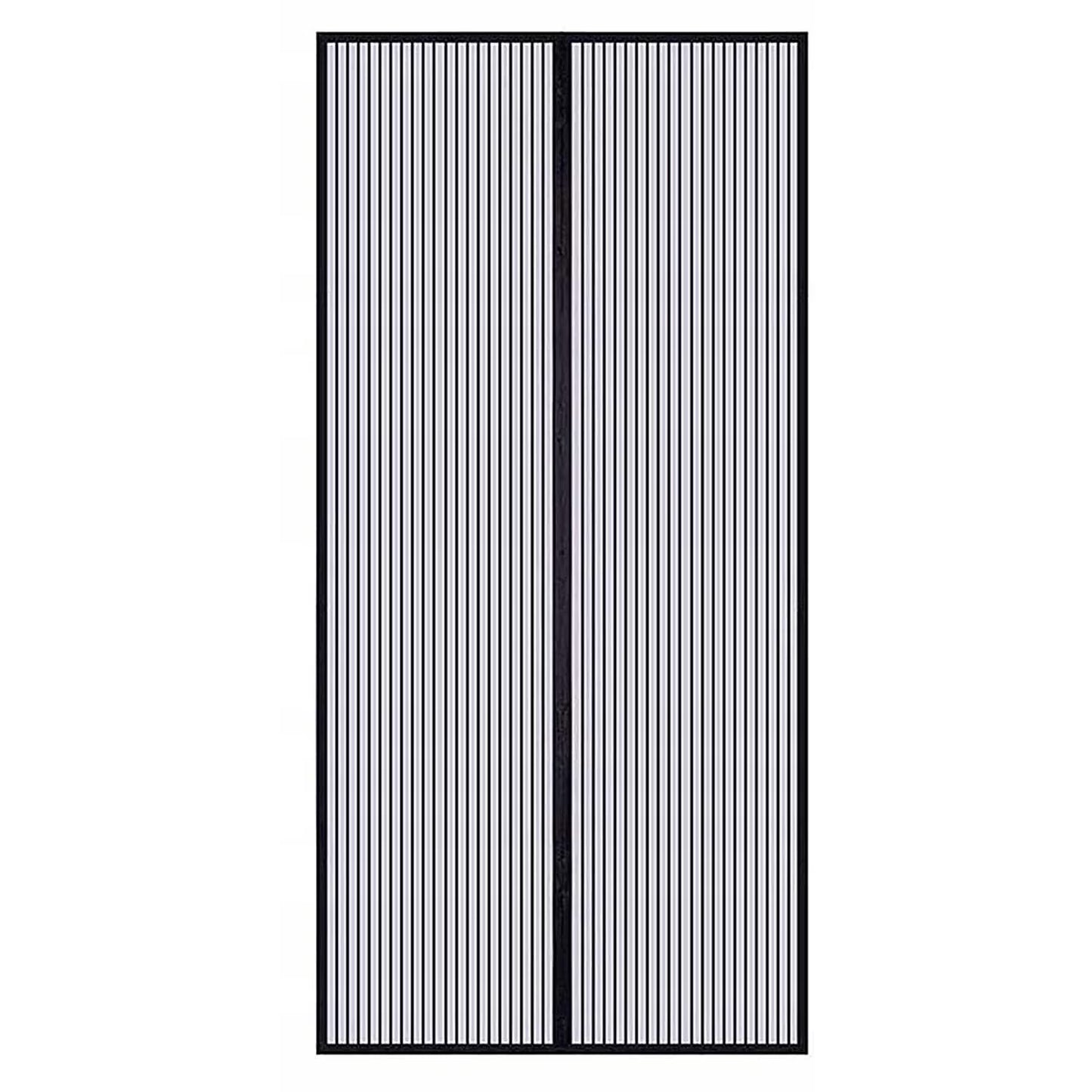 Plasă Magnetică Anti-Insecte pentru Ușă, 240x140 cm, Închidere Automată Silențioasă, Montaj Fără Găuri, Poliester Durabil, Negru