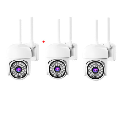 Pachet x3 Camera Wifi de Exterior Quanthex Color Senzor de Miscare, Night Vision, Vizualizare Live pe Telefon