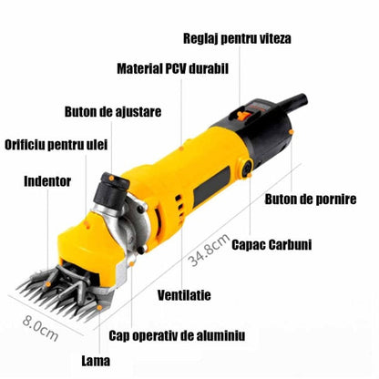 Set Complet Mașină de Tuns Oi Electrică Profesională 850W Leihmann